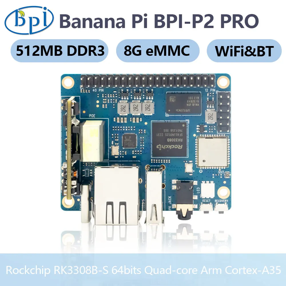 Умный модуль 512M DDR3 8G eMMC с поддержкой Wi-Fi и Bluetooth