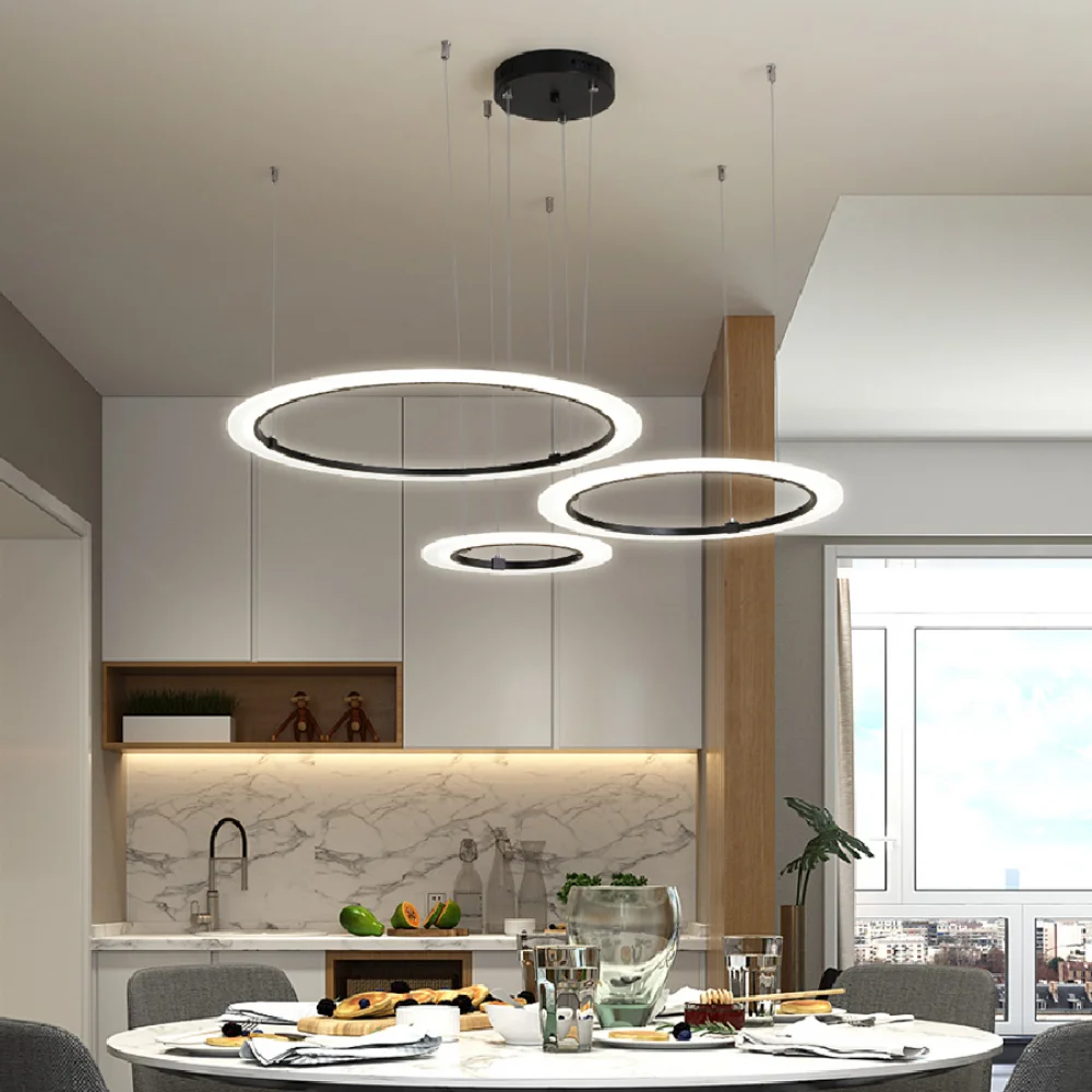 

Светодиодная люстра в минималистическом стиле, современная лампа для гостиной, коридора, спальни, подсветки в скандинавском стиле, для лест...