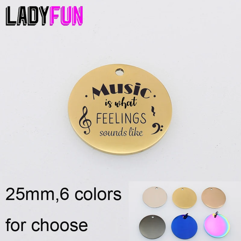 

Подвеска из нержавеющей стали, шармы, музыка-это то, что кажется звучанием, подвеска с музыкальной цитатурой, аксессуары для ювелирных издел...