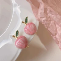 925 silver pearl love flower butterfly peach cute small stud earrings womens fashion style trendy ear chic jewelry pendientes