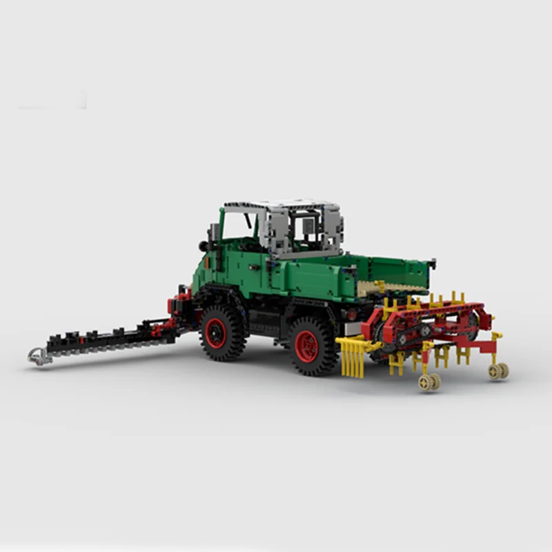 Фото 3019 деталей MOC Unimog Green Band Rake и техническая модель-конструктор, подарки на праздники, строительные блоки для сборки своими руками №2