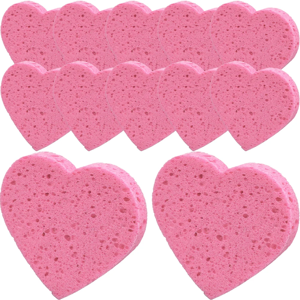

Sponges Facial Face Heart Sponge Cleansing Compressed Shape Exfoliating Makeup Pads Removal Washing Spa Wash Remover Cleaner