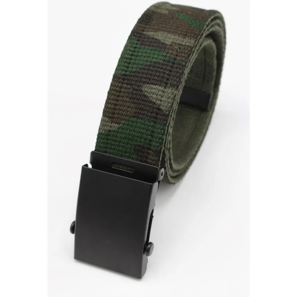 

Черный спортивный холщовый ремень с камуфляжным узором