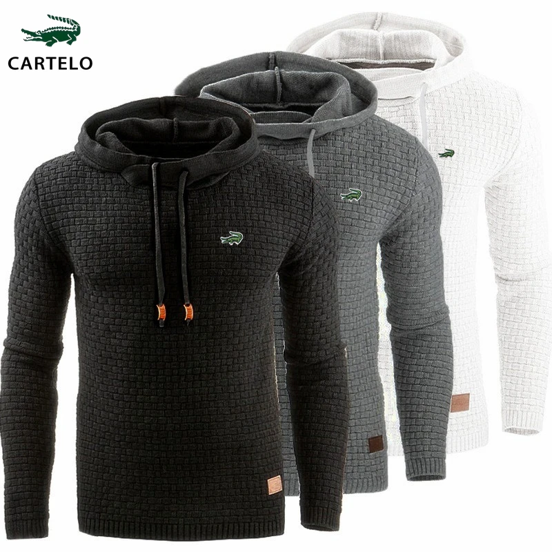 

CARTELO 2023 Autumn/Winter New Solid Color Casual Hoodie Oversize Women Man Hoodies Black Sweatshirts S-5XL