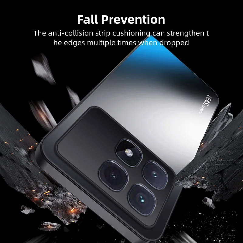 Чехол для Xiaomi Redmi K70 Ultra Pro K60 K50 K40 K30 K40s Frosted Dazzling Gold Силиконовый защитный жесткий