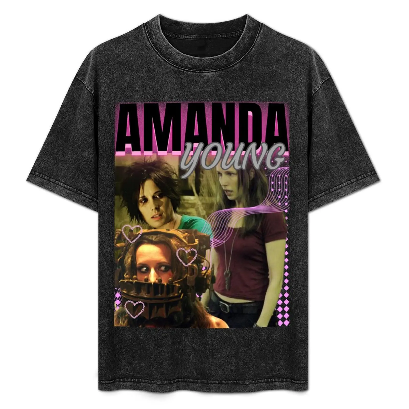 Фото Футболка Amanda Young Saw X Design, футболка большого размера с рисунком, футболки с аниме, мужские футболки №1