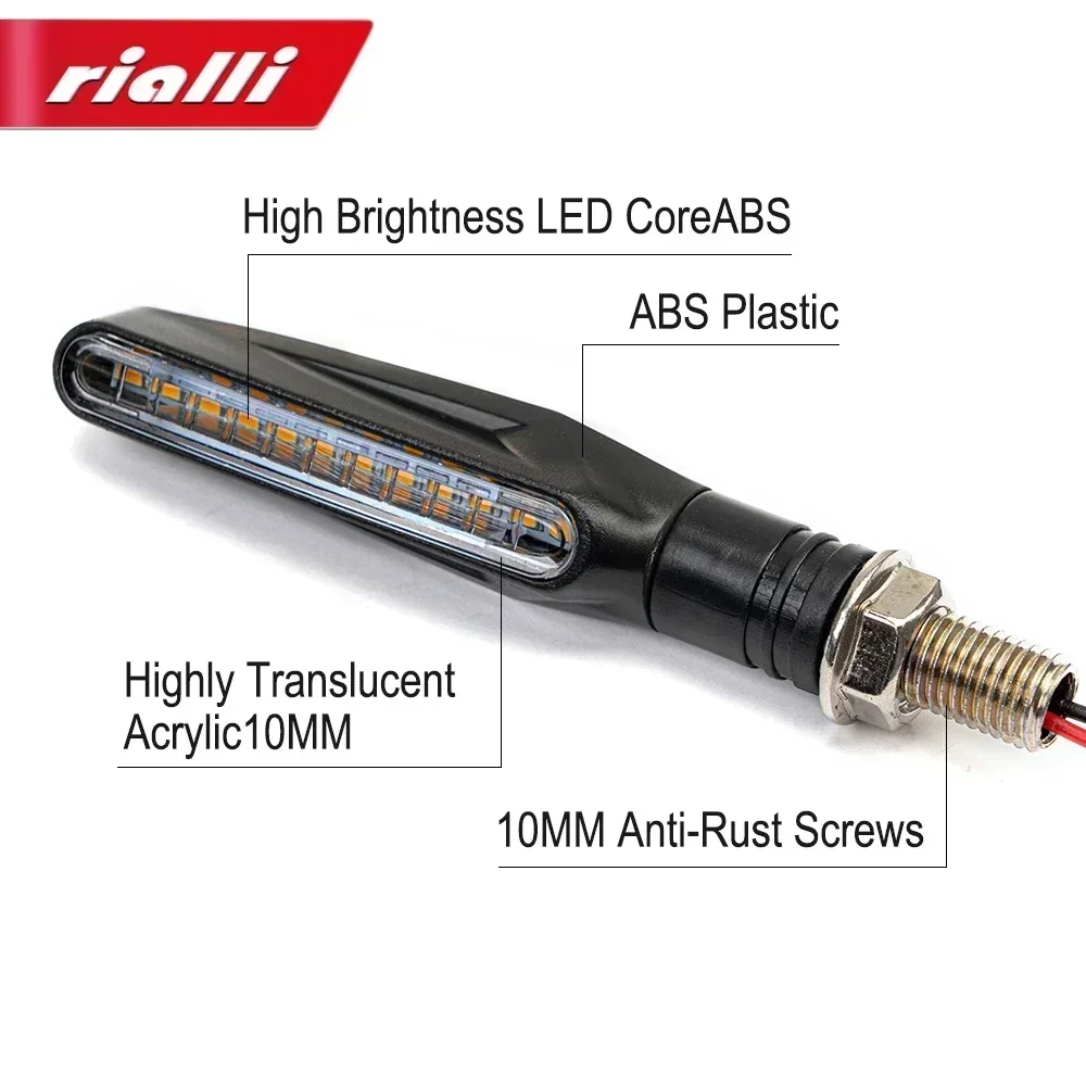 2 шт./4 шт. универсальный светодиодный указатель поворота для мотоцикла 12 В IP68