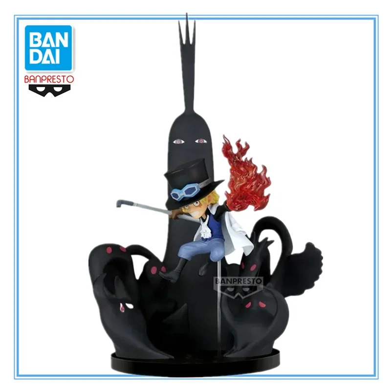 Фото В наличии Оригинальная фигурка BANDAI BANPRESTO ONE PIECE WCF Sabo VS FIVE ELDERS Imu, ПВХ, 14 см, аниме-фигурка, модель, игрушка, подарок №1