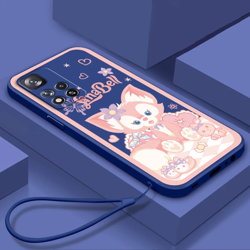 

Phone Case For Xiaomi Redmi Note 11 11S 11T 10S 10 9S 9T 9 8T 8 Pro Plus 5G Lena Belle Star Dew Disney Liquid Rope TPU Funda