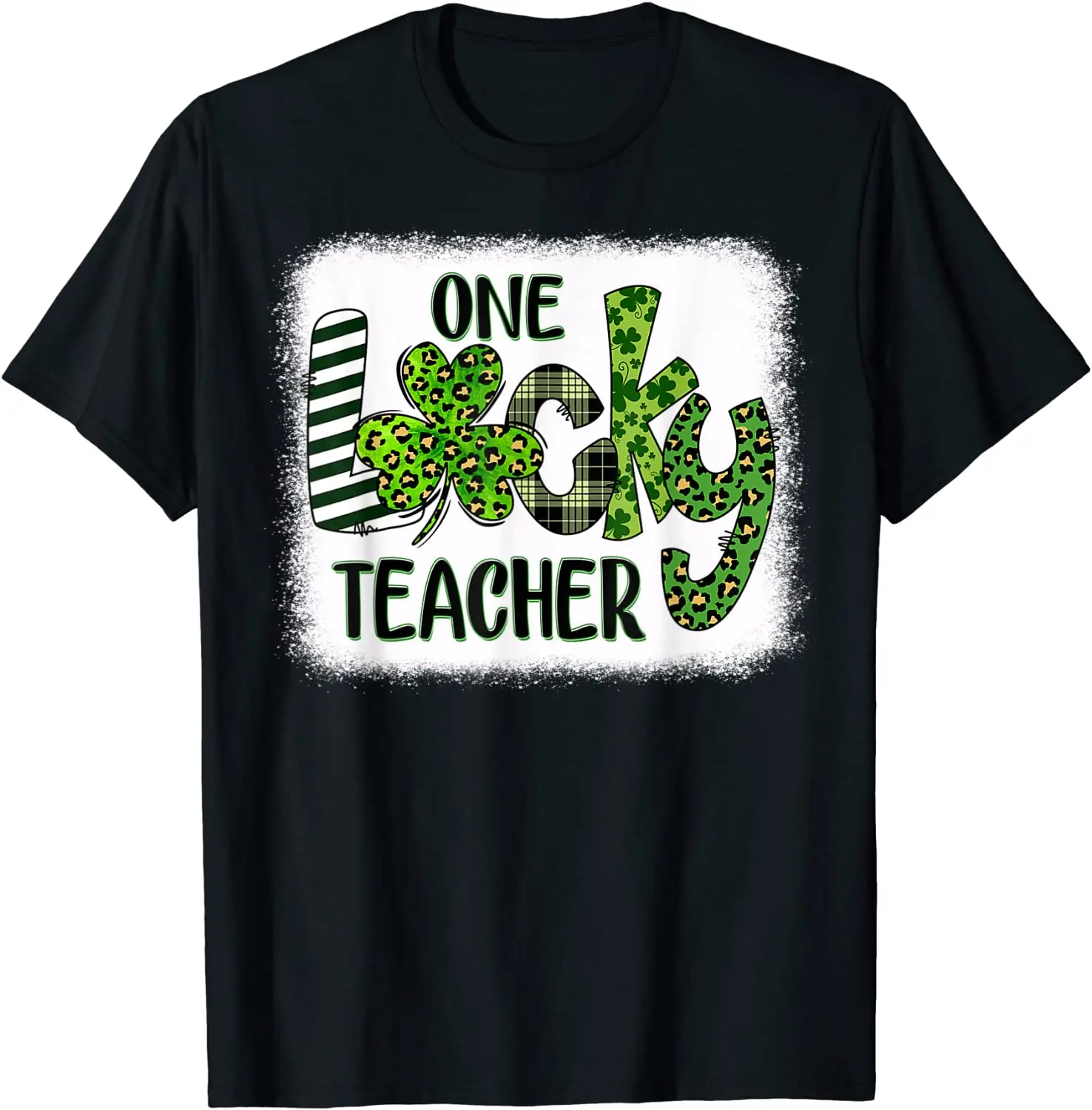 

Женская футболка Shamrock One Lucky для школы на День Св. Патрика