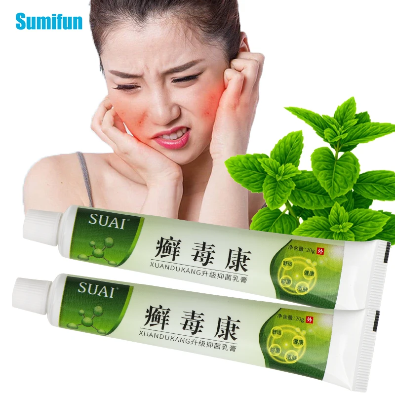 

20g Psoriasis Dermatitis Eczematoid Eczema Ointment Anti Itch Cream Chinese Herbal Medicine Skin Health Care Medical Plaster