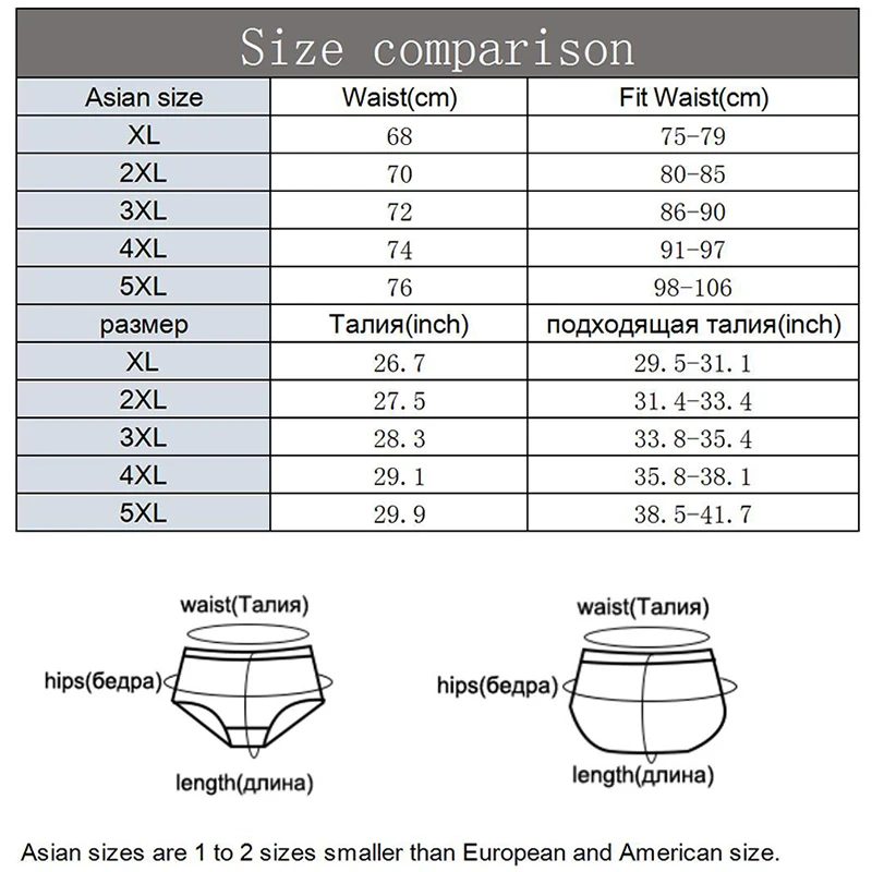 4pcs/Lot Goodeal 100% Cotton Briefs Mens Comfortable Underpants Man Underwear Pants Breathable Male Panties Plue Size XL-5XL