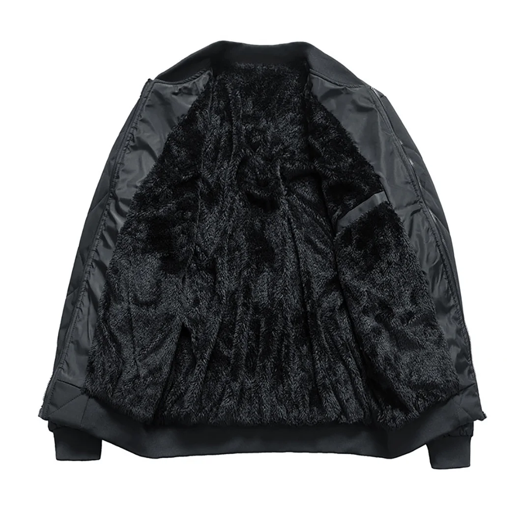 1x Winter Men's Cotton Jacket Pilot Motorcycle Bomber Safety Flight Jacket Overalls Thickened Warm Uchimura Baseball Uniform