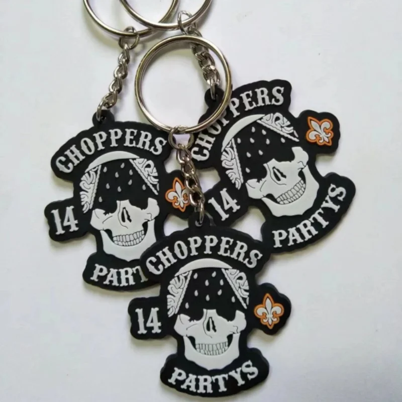 Брелоки с принтом черепа кольцо для ключей напечатанными буквами индивидуальные