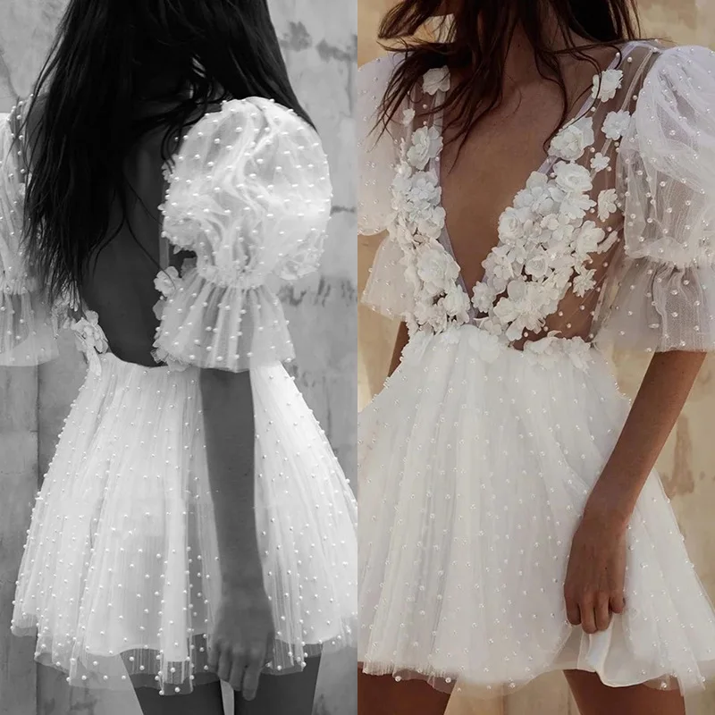 Платья для выпускного вечера с жемчужными бусинами по индивидуальному заказу