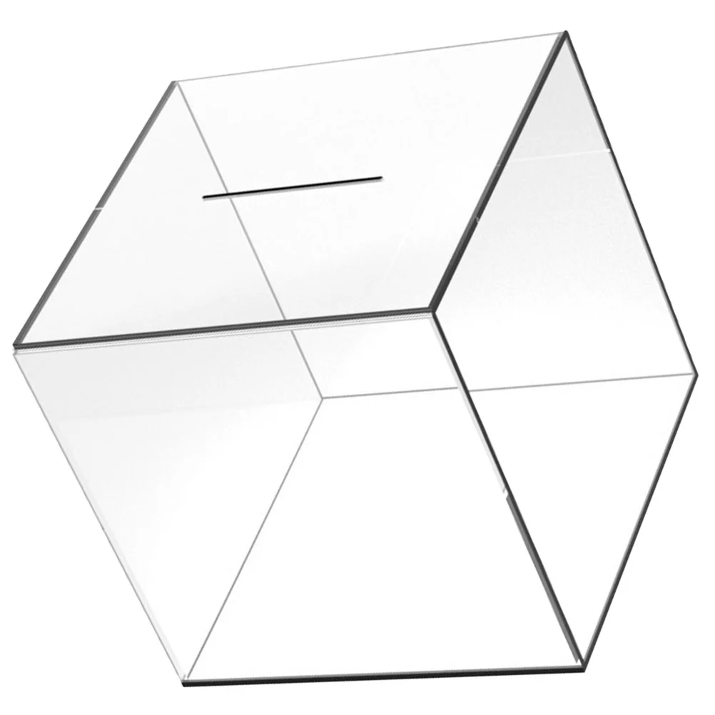 

Tabletop Saving Bank Transparent Piggy Clear Plastic Storage Bins Daily Use Coin Container