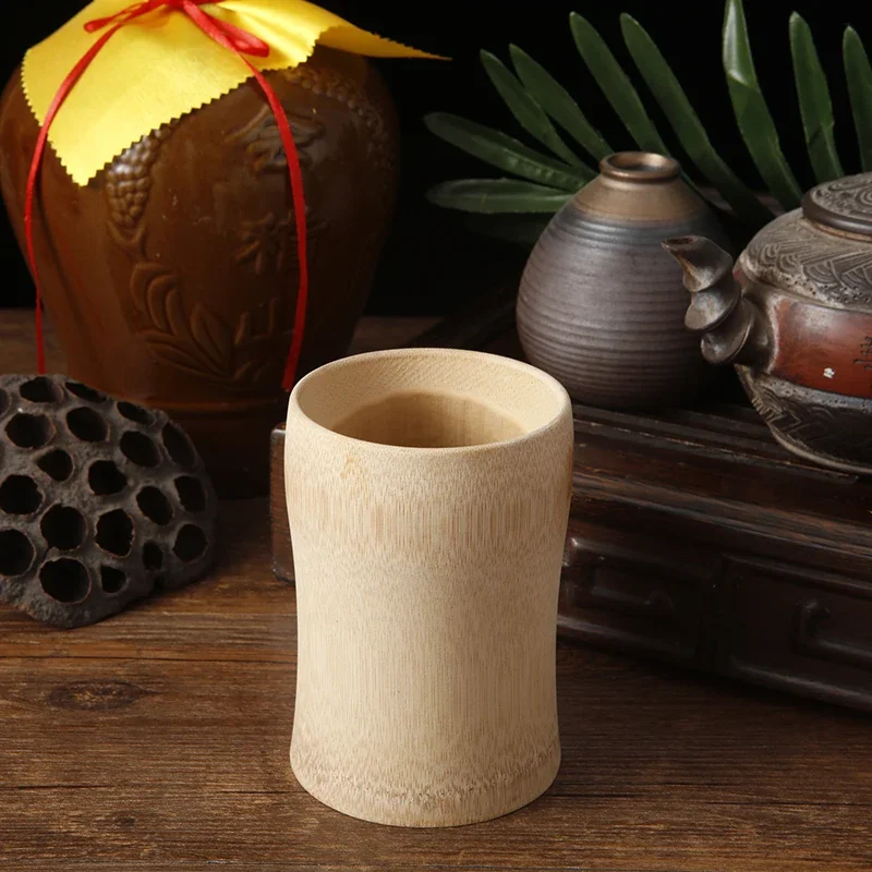 1 шт. японская чашка для саке из натурального бамбука китайская деревянная воды