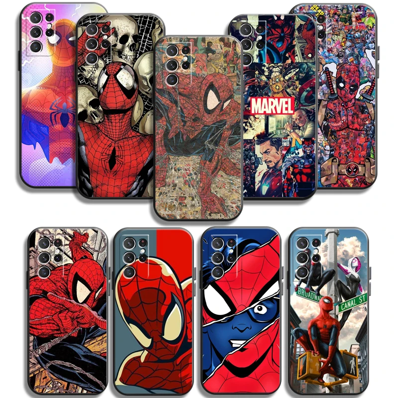 

Marvel Spiderman Phone Cases For Samsung Galaxy A31 A32 A51 A71 A52 A72 4G 5G A11 A21S A20 A22 4G Cases Carcasa Funda