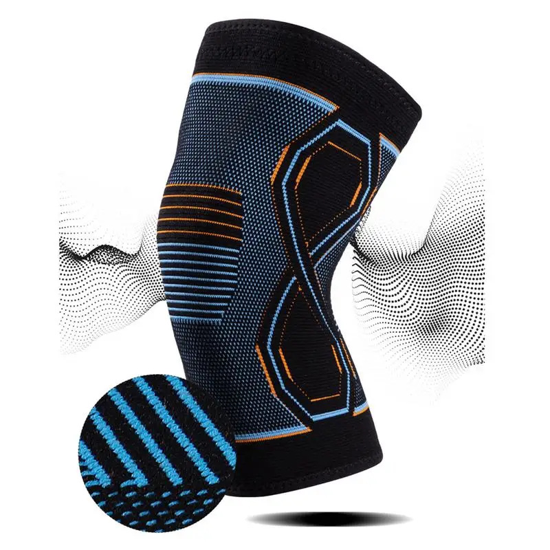 

Fitness Knee Pads Elastic Nylon Knee Brace Breathable Knee Support Pads Compression Sleeve For Basketball Running Tennis Cycling