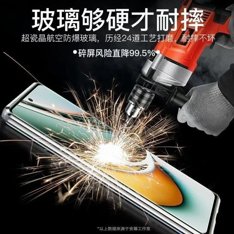 360 ° Двусторонний стеклянный магнитный чехол для телефона Realme 11 Pro Plus