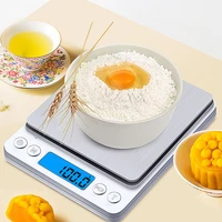 3kg 0 1g digital scale kitchen fruit vegetable lcd display stainless steel scale baking electronic scale jewelry weighing device