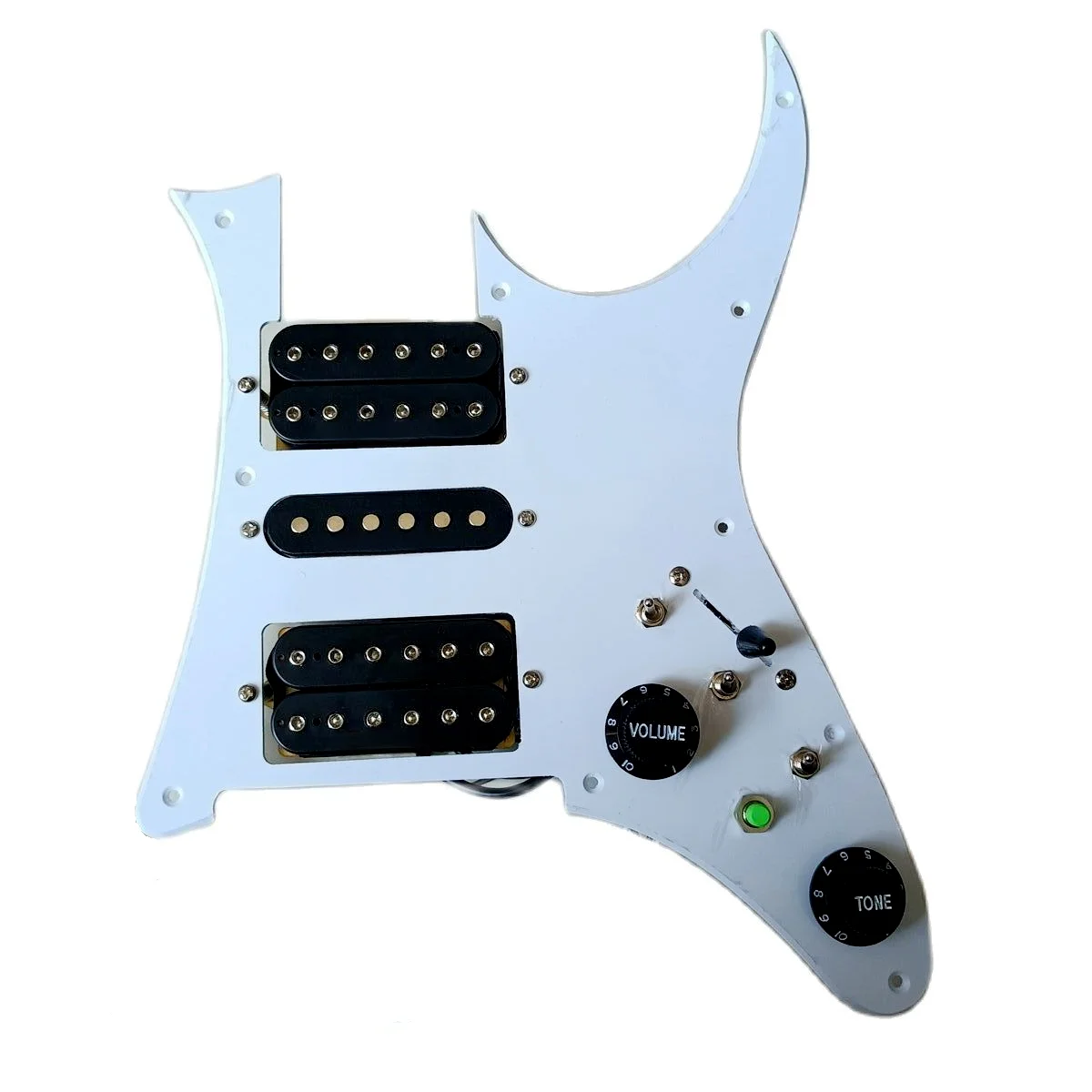 

HSH Prewired Pickguard Set Multifunction Switch Black Alnico V Magnet Pickups 3 Single Cut Switch for RG Guitar