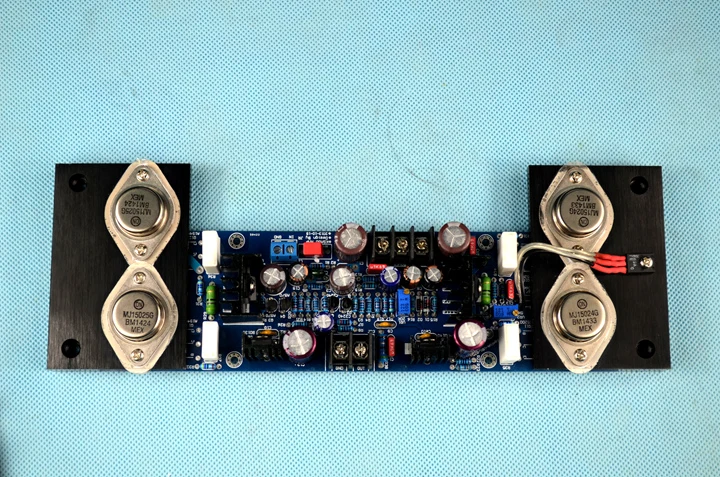 DIY Gold seal HiFi Плата усилителя AM-80 KSA50 цепь MJ15024 MJ15025 AB класс 180 Вт + |