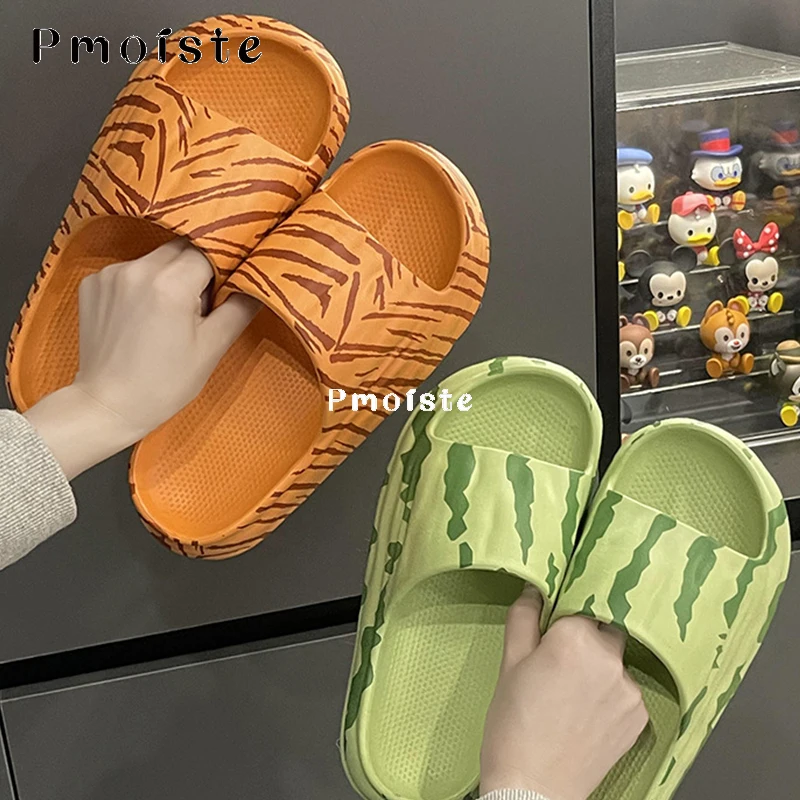 Watermelon Texture Slippers Women Summer Designer Soft Shoe for Women Comfortable EVA Slipper Lovely Sandals Non-slip