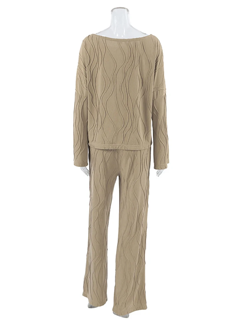 Женская ночная рубашка с длинным рукавом Marthaqiqi свободная широкими штанинами