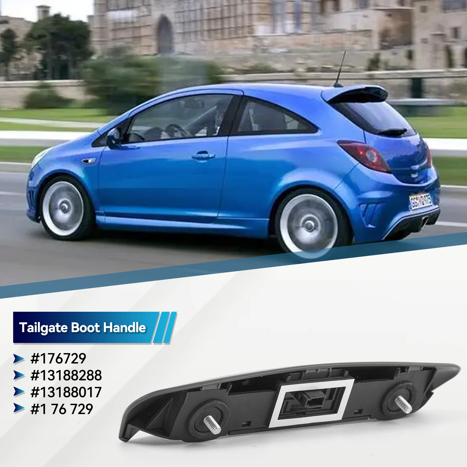 13188288 176729 для Opel Vauxhall Corsa D MK III 2007-2015 переключатель ручки багажника заднего