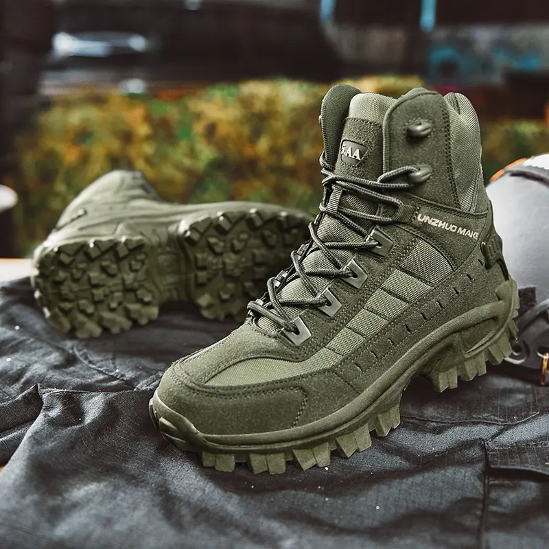 

New Winter Footwear Military Tactical Mens Boots Special Force Leather Desert Combat Ankle Boot Army Men's Shoes Plus Size 39-46