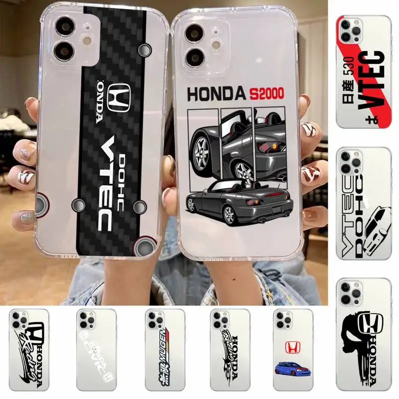 

Hondaes Phone Case For iPhone 14 13 12 11 Pro Max Mini X Xs XR 6 7 8 Plus SE 2020 Transparent Case