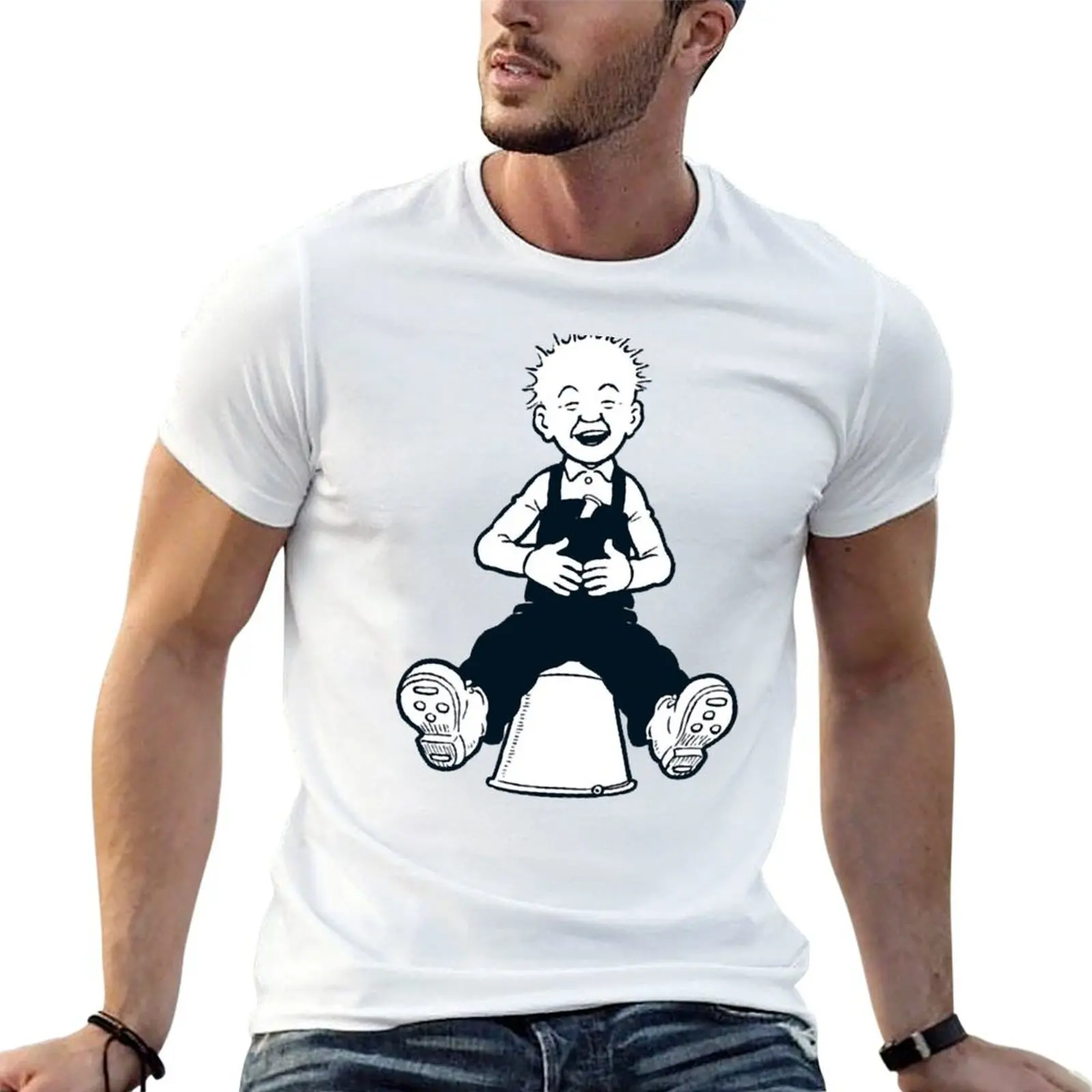 Фото Футболка Oor Wullie, Scottish, Sunday Post, повседневный топ без застежек, с короткими рукавами №1