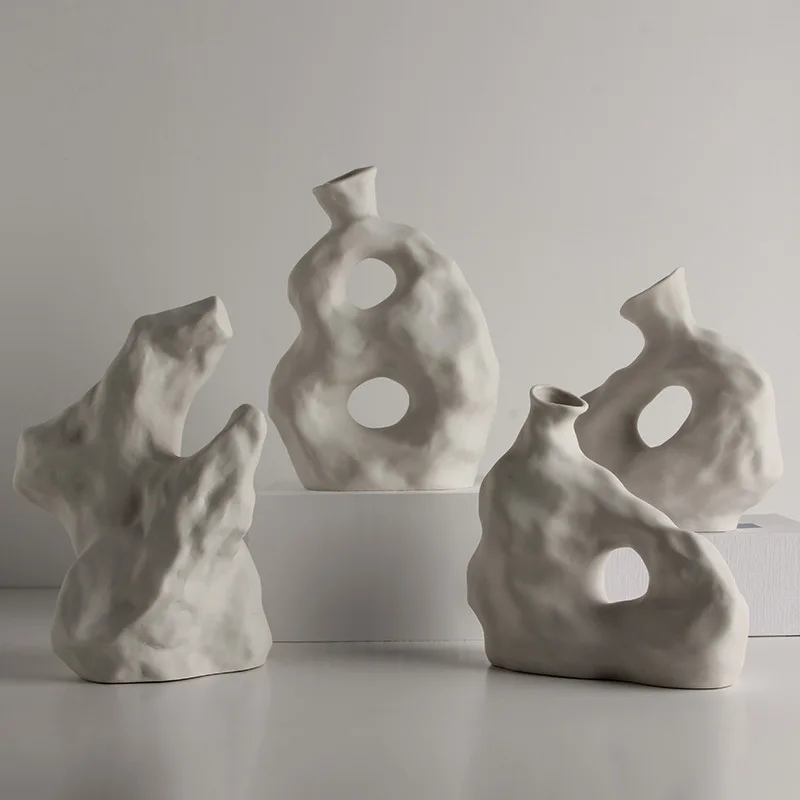 

K-STAR декоративные украшения Wabi-Jifeng Su, абстрактная Геометрическая керамика, цветок B & B, модель комнаты, современное искусство, ваза, Прямая по...