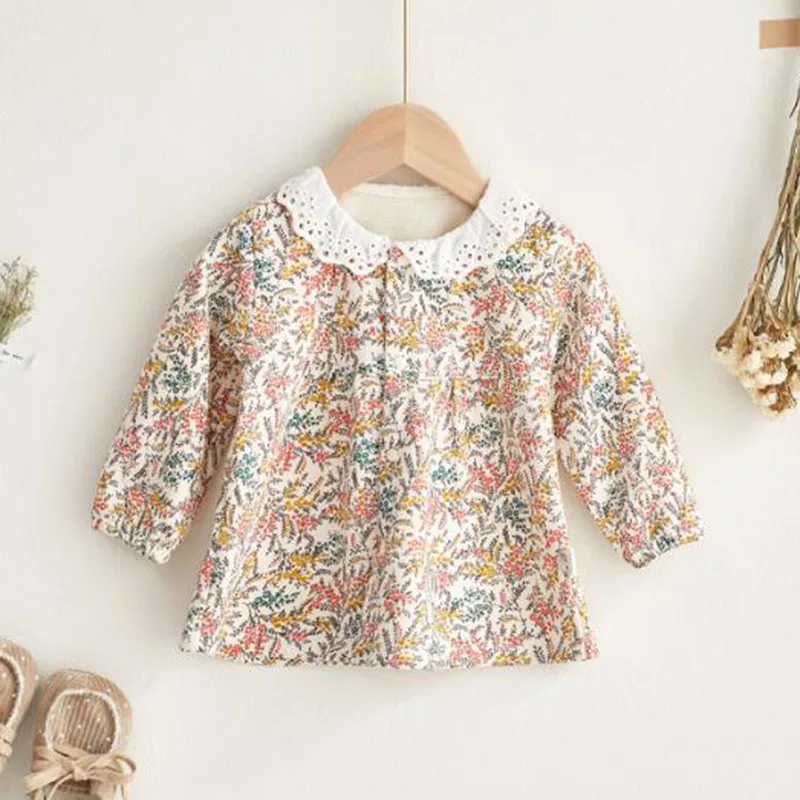 

0-3Yrs Newborn Kids Baby Girls Dresses For Girls Princess Dresses Spring Cute Kids Baby Girls Dress Long Sleeve Printing Dress