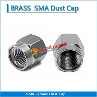 1x pcs sma female dust cap resistor rf coaxial terminator dust cap protective cover brass adapters nickel plating