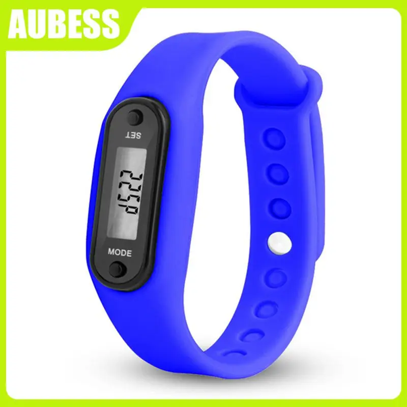 

Wrap Cuff Smart Watch Run Step Watch Counter Digital Lcd Walkin Fitness Pedometer Silica Gel Bracelets Smart Watch