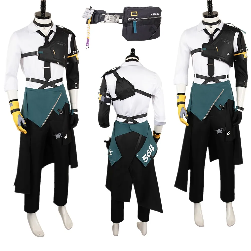 Костюм для косплея Аниме игра Zenless Cos Zone Zero Asaba Harumasa рубашка брюки сумка талия