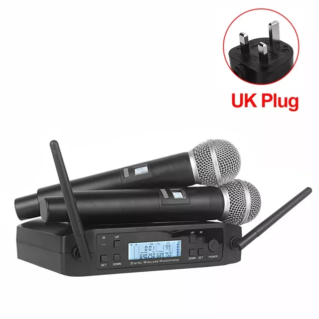 

Микрофон для SHURE UHF 600-635 МГц, профессиональный ручной микрофон для караоке, церкви, шоу, встреч, студийной записи GLXD4