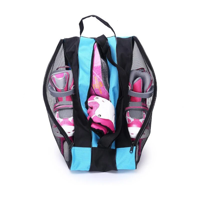 

Skates Shoulder Bag Three-layer Skates Backpack Be Carried Outdoor Portable Sports Bag