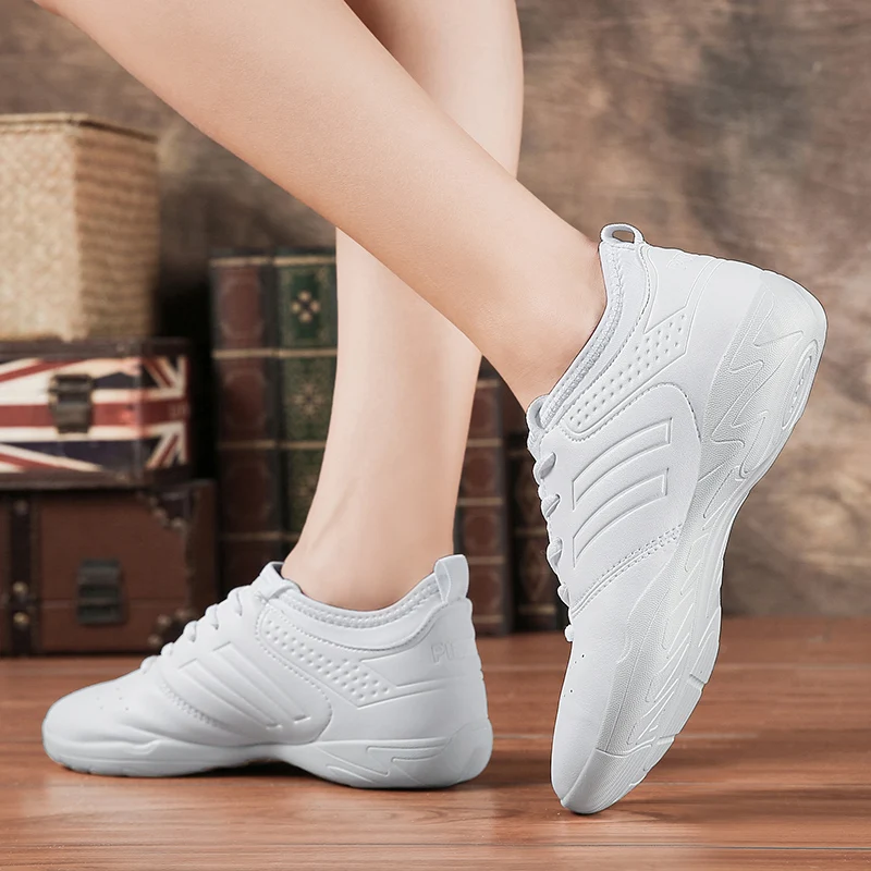 Sneakers Women's Walking Shoes Comfortable Breathable Bodybuilding Dance Shoes Lightweight Casual Fitness Training Shoes White