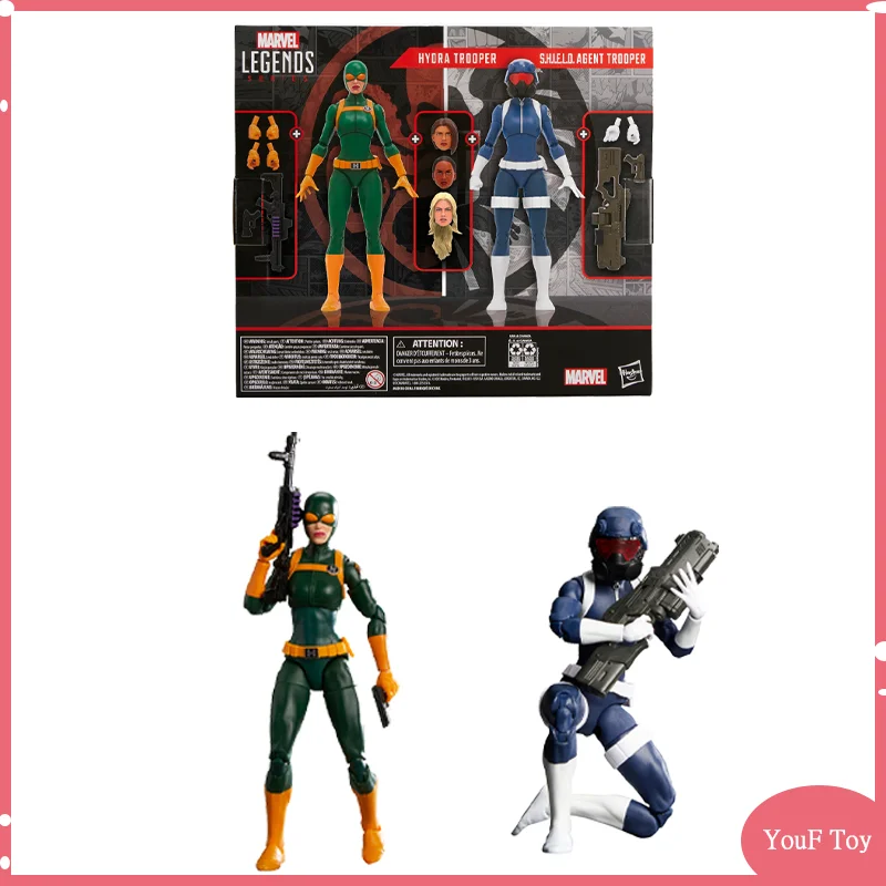 

Original Action Figure Marvel Legends Series S.h.i.e.l.d. Agent Trooper And Hydra Trooper F6538 Figurine Garage Kit Model Toys