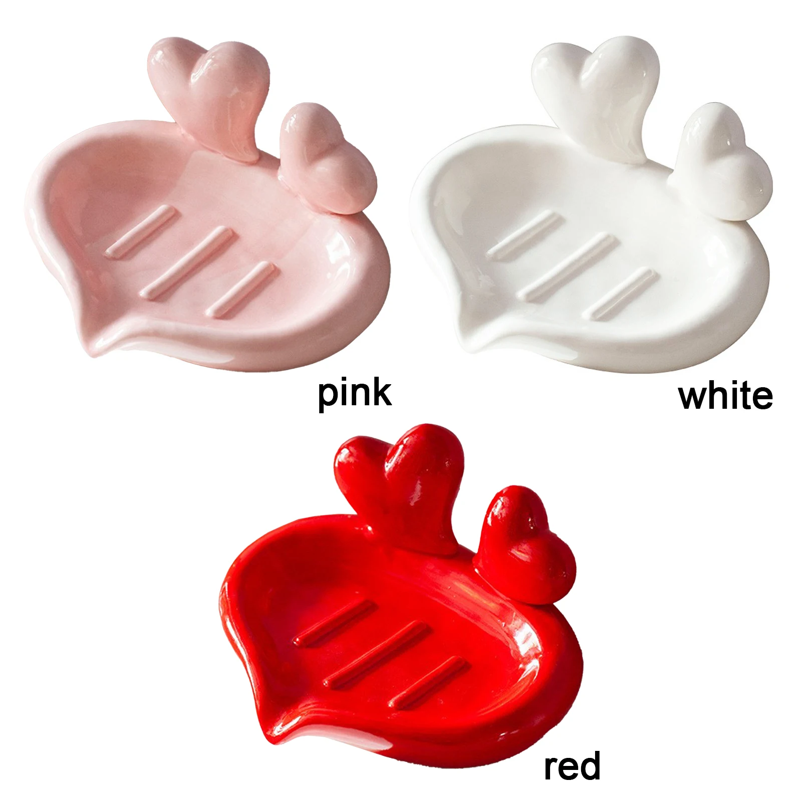 Креативная милая Керамическая мыльница &quotОт сердца к сердцу&quot Без перфорации