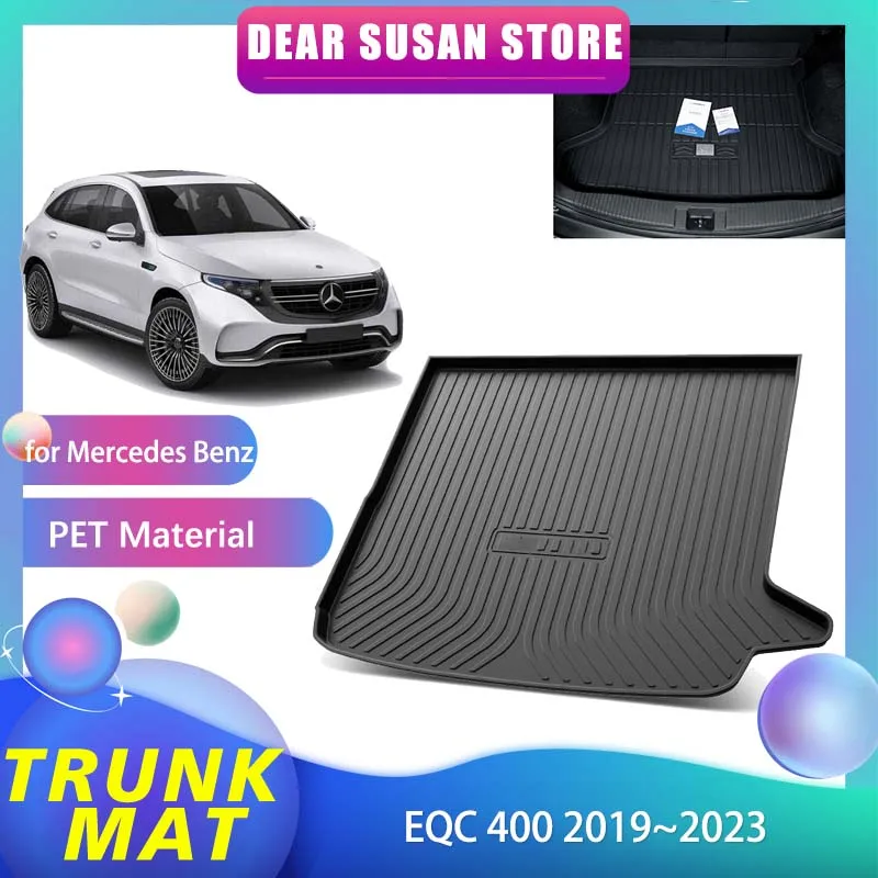 

Car Special Rear Trunk Mat Tray for Mercedes Benz EQC 400 2019~2023 Waterproof Floor Pad Space Liner Decoration Rug Accessories