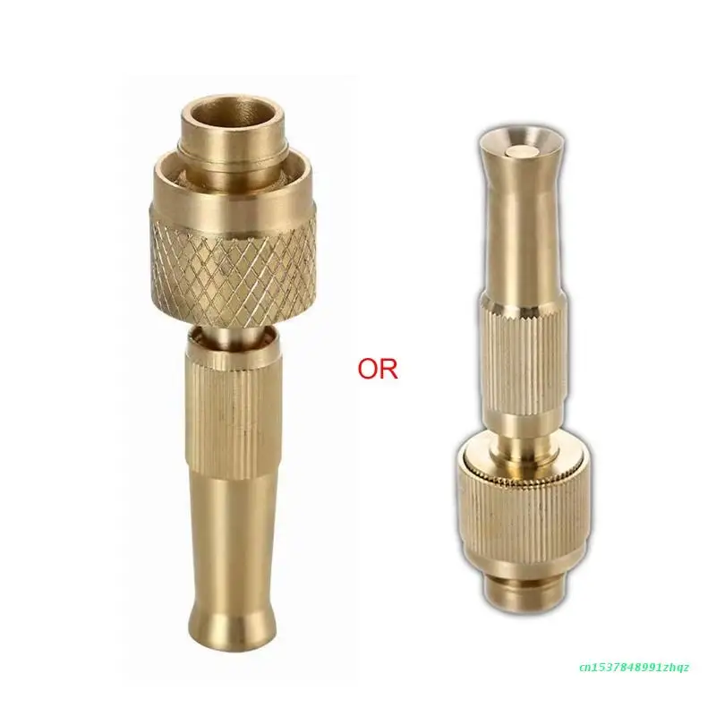 

Solid Brass Spray Nozzle Garden Hose Adapter Brass Swivel Connector Durable