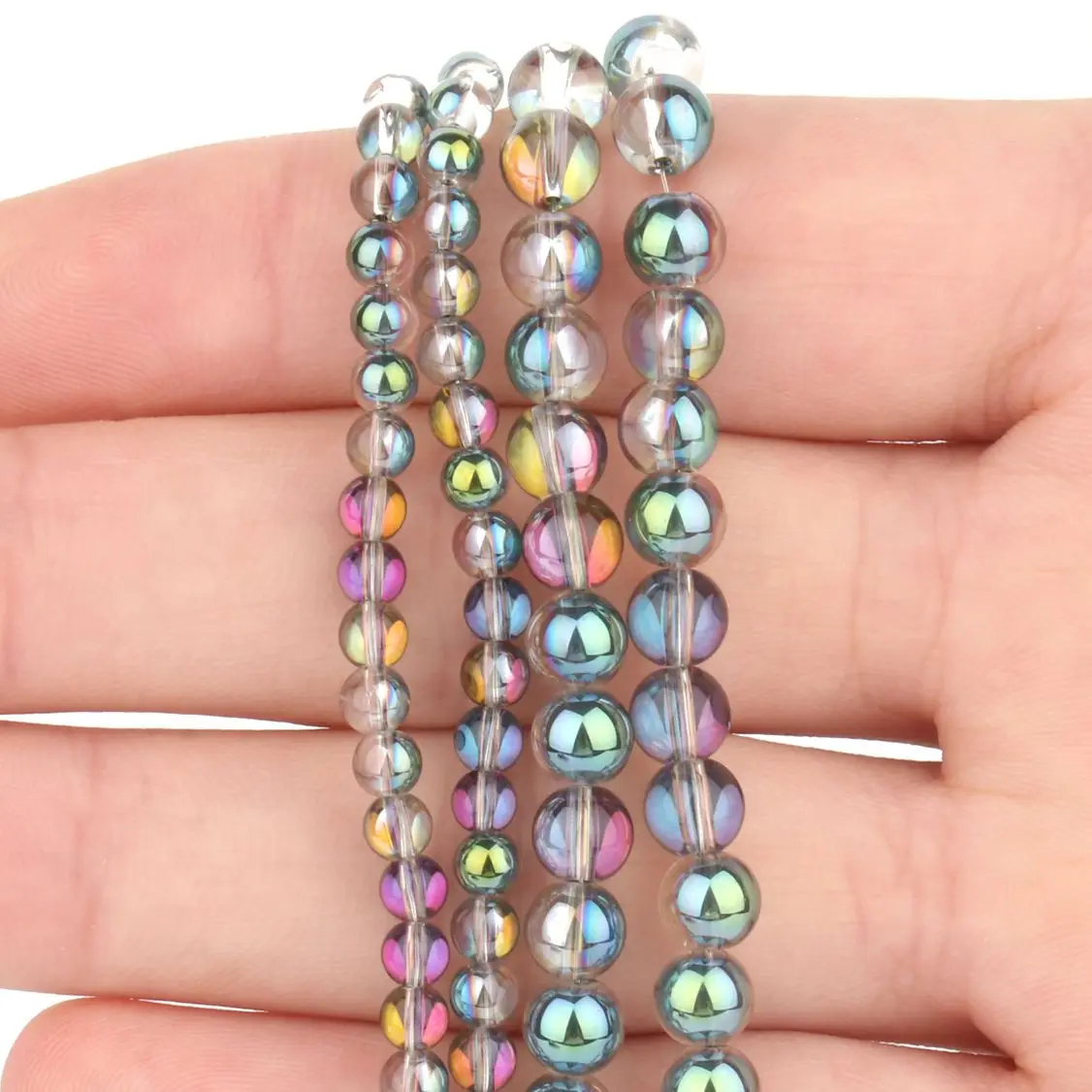 Бусины из натурального камня для изготовления ювелирных изделий, 4 мм, 6 мм