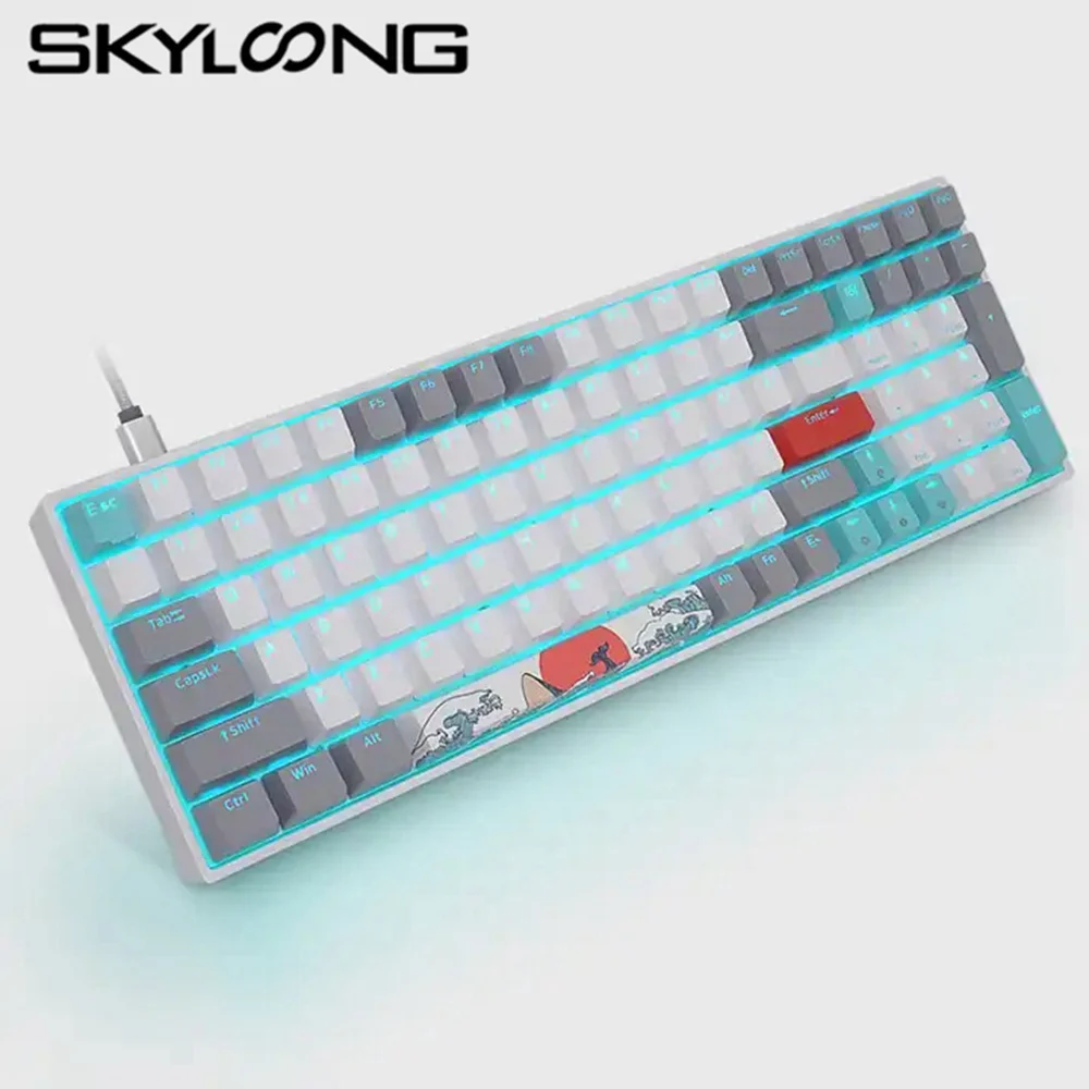 Механическая клавиатура Skyloong GK96 с коралловым морем, горячая переключение RGB PBT, программируемая Беспроводная игровая Bluetooth клавиатура GK96S