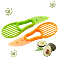 multifunctional avocado slicer shea corer butter peeler fruit cutter pulp separator plastic knife kitchen vegetable tools