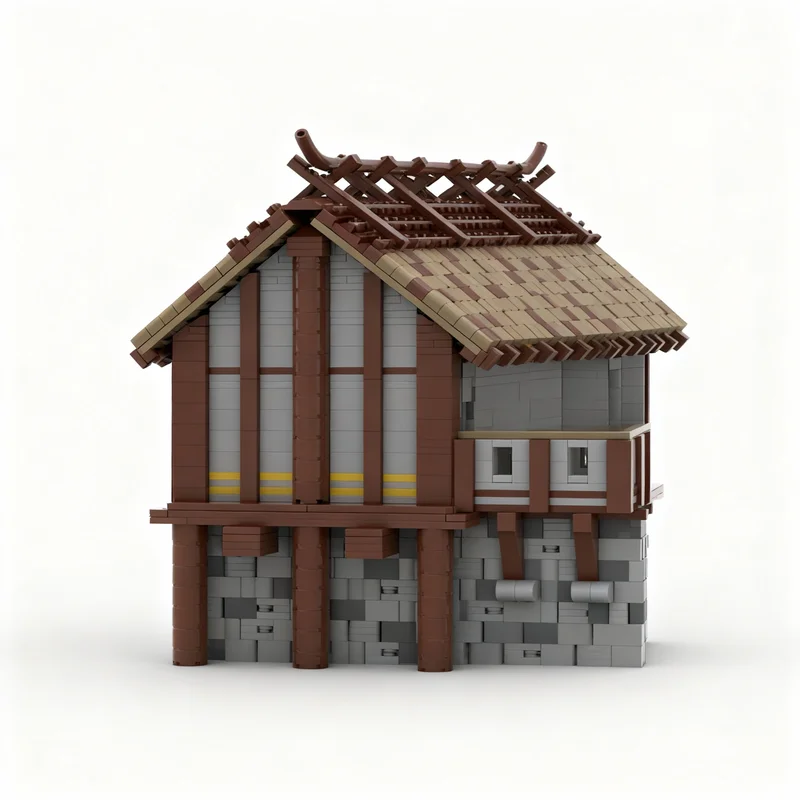 5736 деталей MOC: Модель казарм Empires Age, конструктор, игрушка для сборки, рождественский подарок, творческая идея, развивающий конструктор, кирпичики для обучения (art.: 3920da680d274) - 3920da680d274