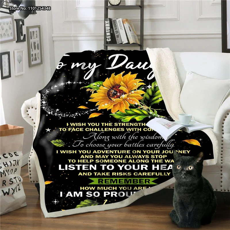 

Yellow Sunflower Blanket 3d Digital Printed Monogram Flannel Lamb Blanket Adult Children's Bedroom Sofa Nap Blankets